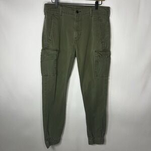 Levi's Pants Men Size 32 X 32 Army Green Utility Joggers Zip Fly Utility Pockets